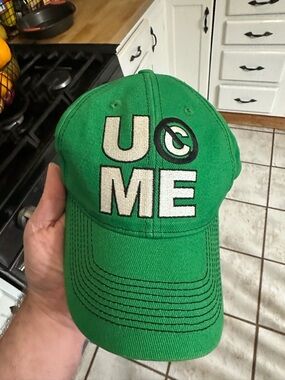 WWE Green 'U ME' Embroidered Baseball Cap